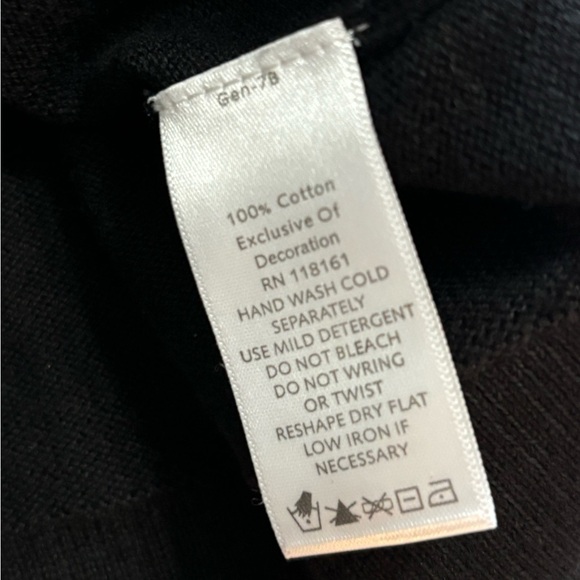 Quacker Factor‎ Black Sweater With Zebra Print Accents Short Sleeve Sz3X Cotton - Picture 12 of 14